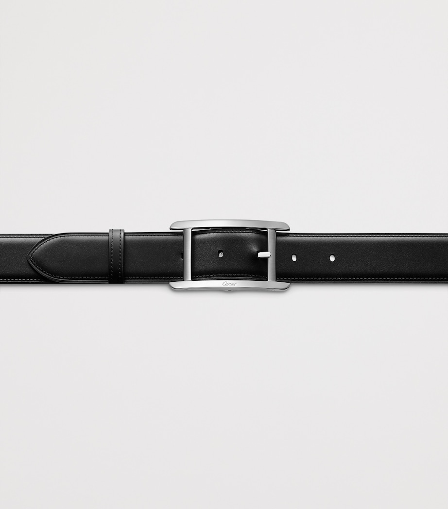 Cartier Leather Reversible Tank de Cartier Belt Black Image 3