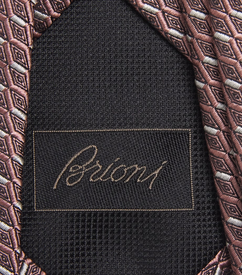 Silk Geometric-Jacquard Tie 5714 Image 3