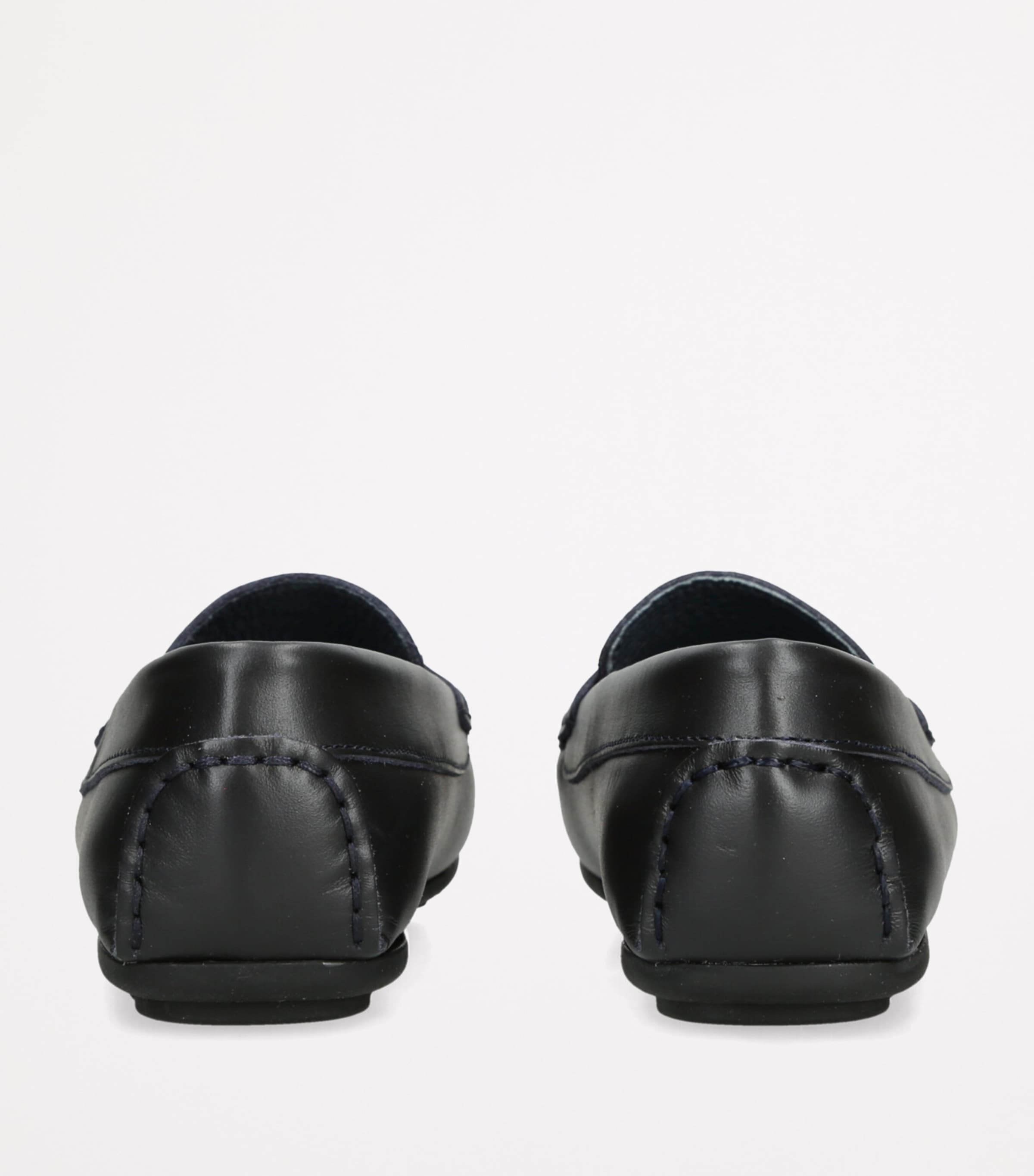 Leather Felix Loafers NAVY Image 2