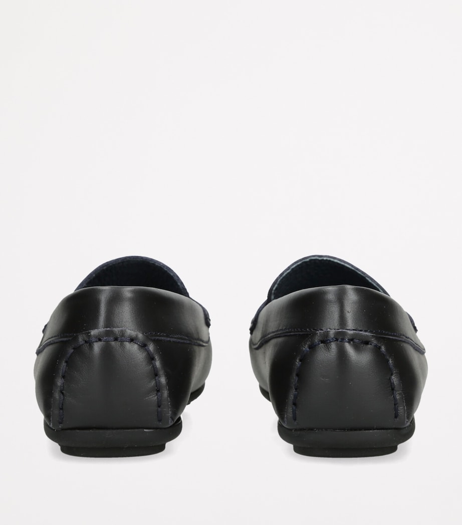 Leather Felix Loafers NAVY Image 2