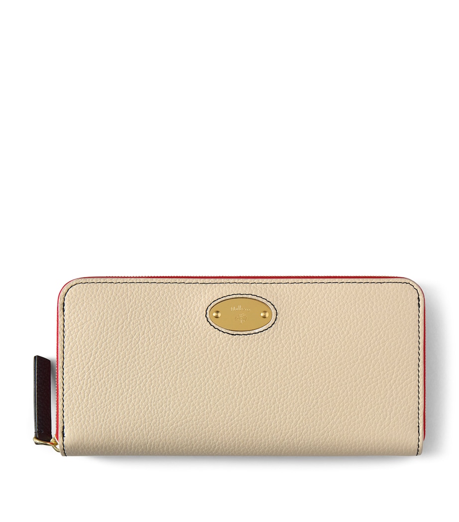 Mulberry Leather Plaque Purse Eggshell Coral Ora Image 1