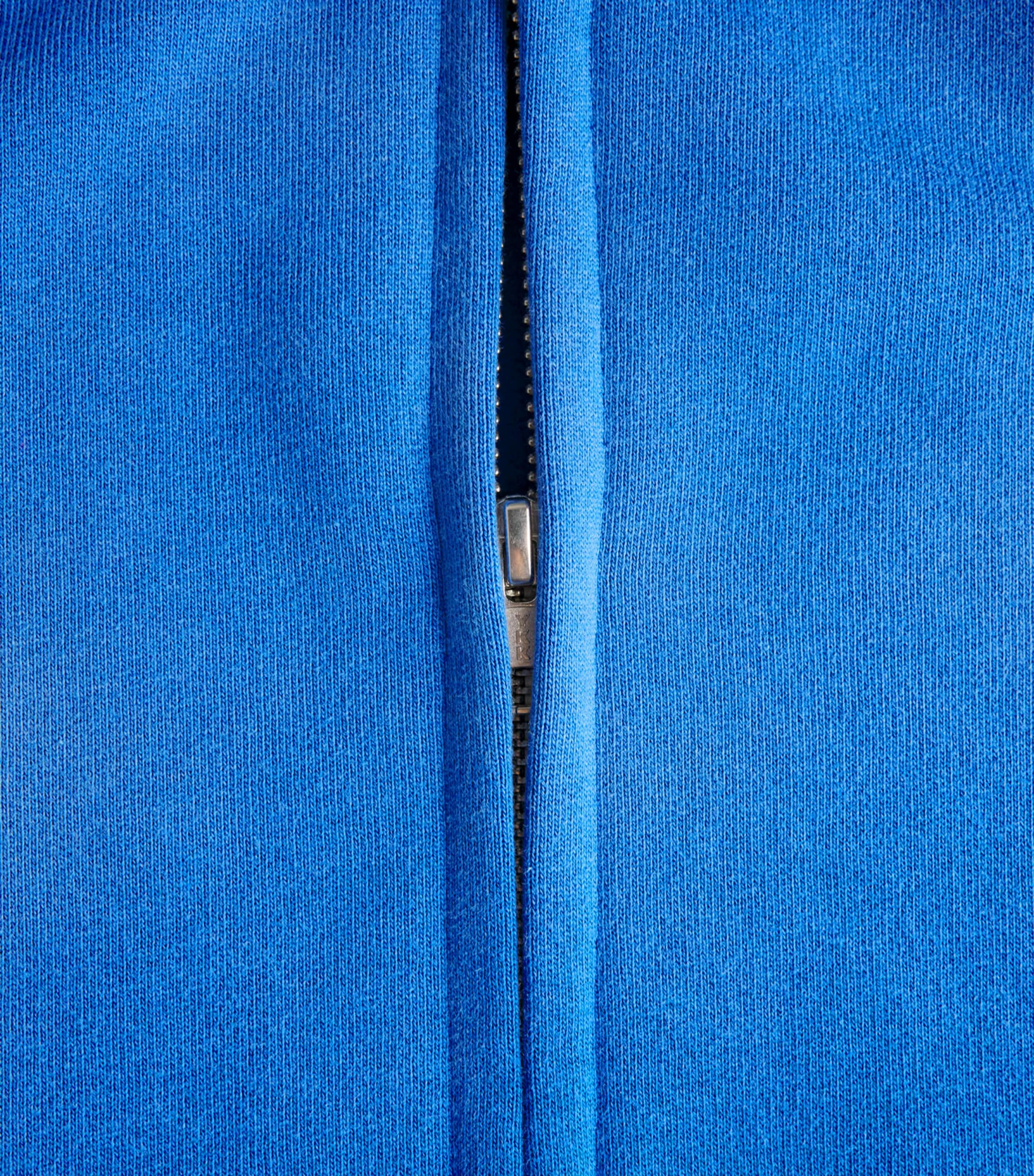 Picante Mens Organic Cotton Everyday Zip-Up Hoodie Royal Blue Image 6
