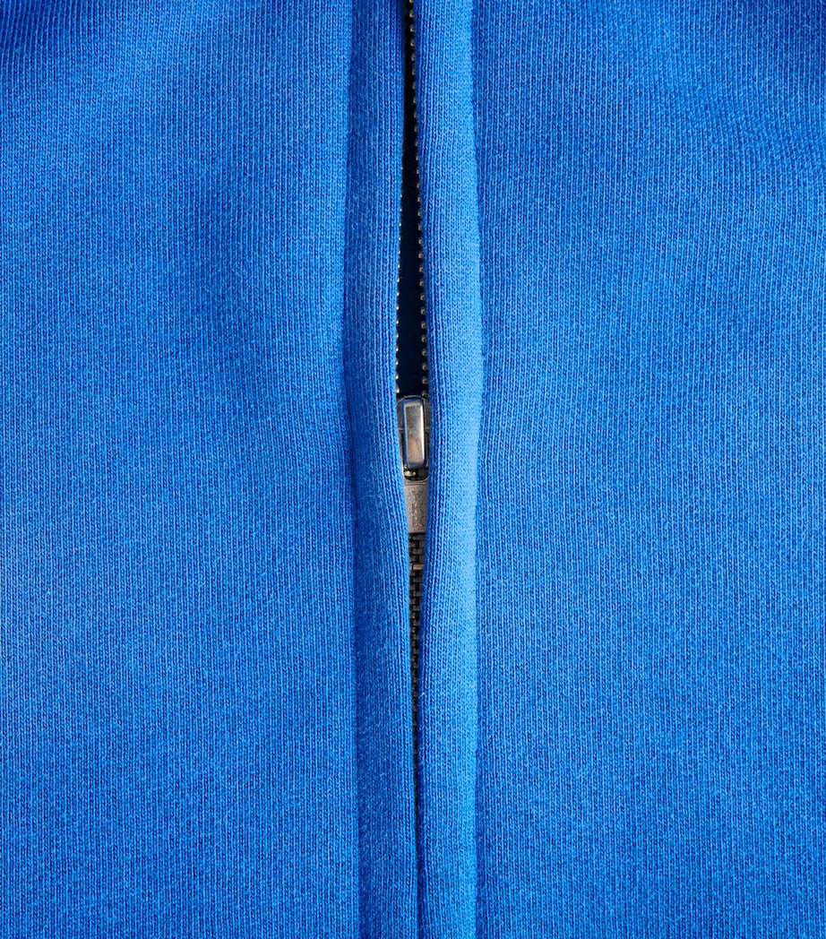 Picante Mens Organic Cotton Everyday Zip-Up Hoodie Royal Blue Image 6