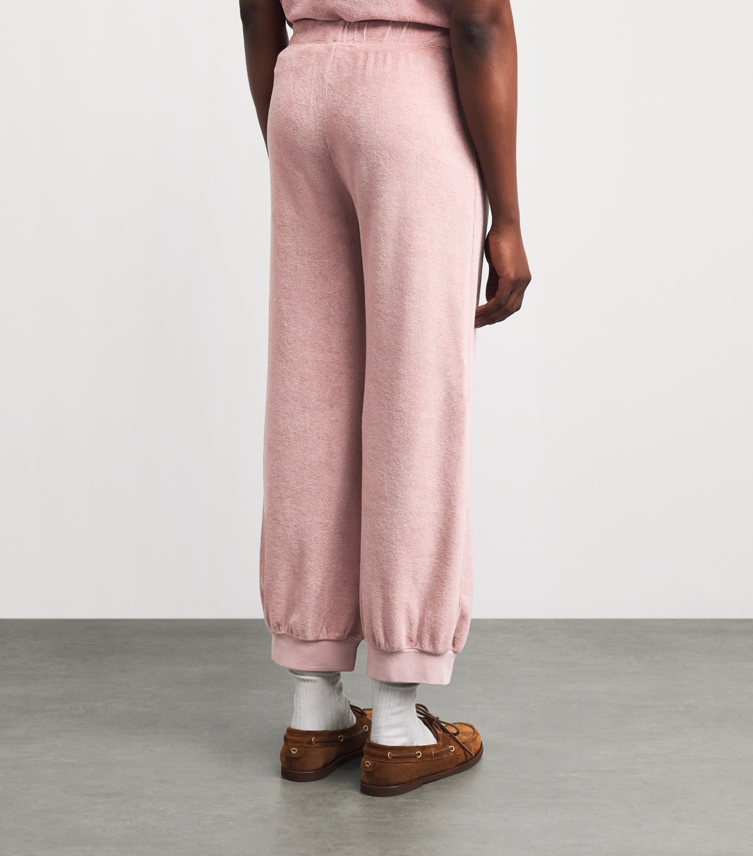 Suzie Kondi Womens Cotton-Blend Harem Sweatpants Blush Image 4