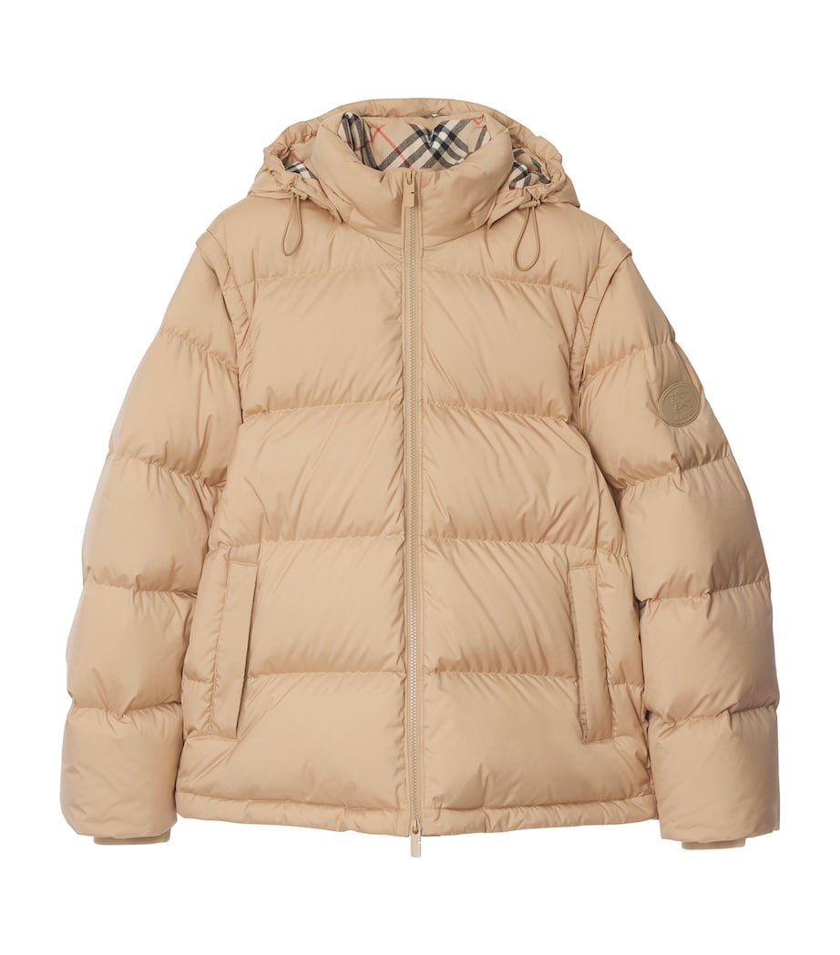 Detachable-Sleeve Puffer Jacket FLAX Image 1