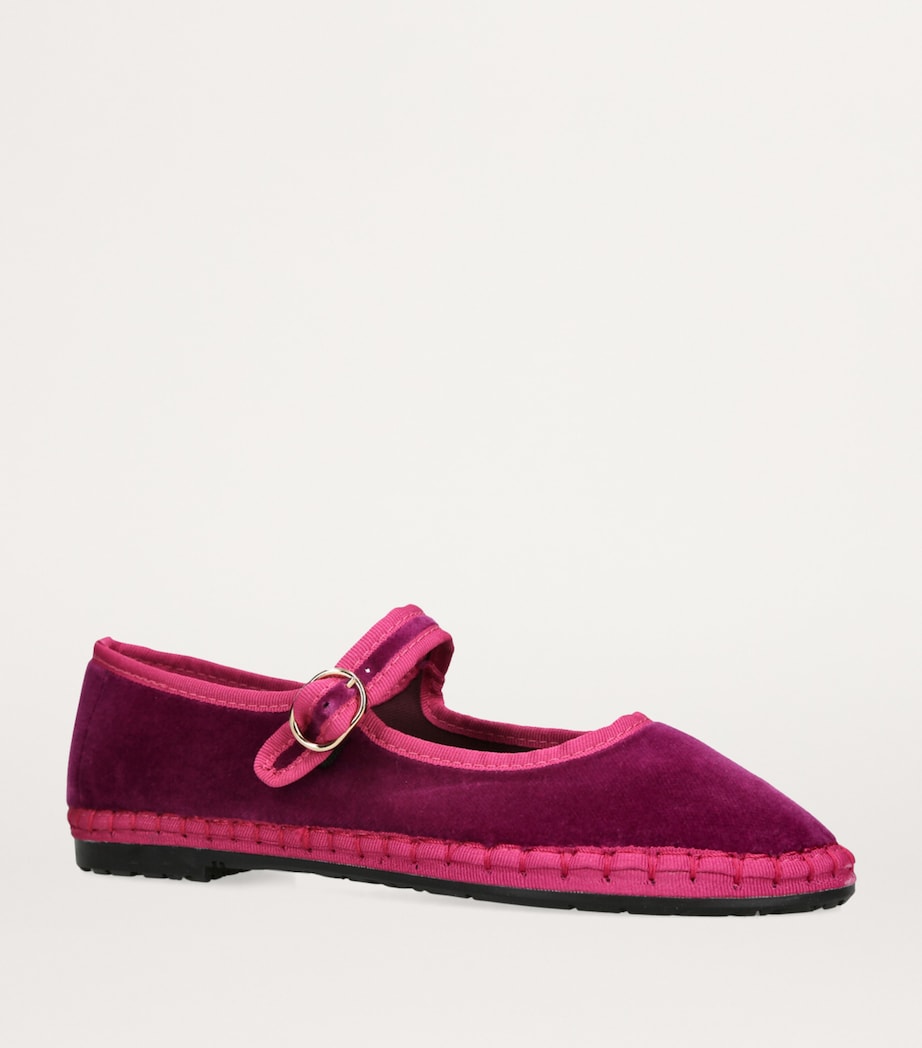 Velvet Nomi Mary Jane Flats FUCHSIA Image 4