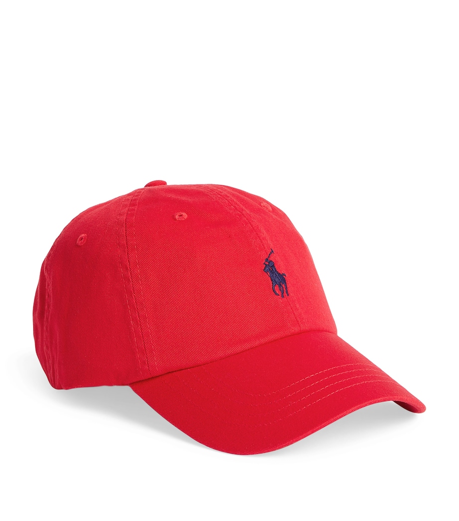 Cotton Logo Baseball Cap RL2000 RED/BLUE Image 3