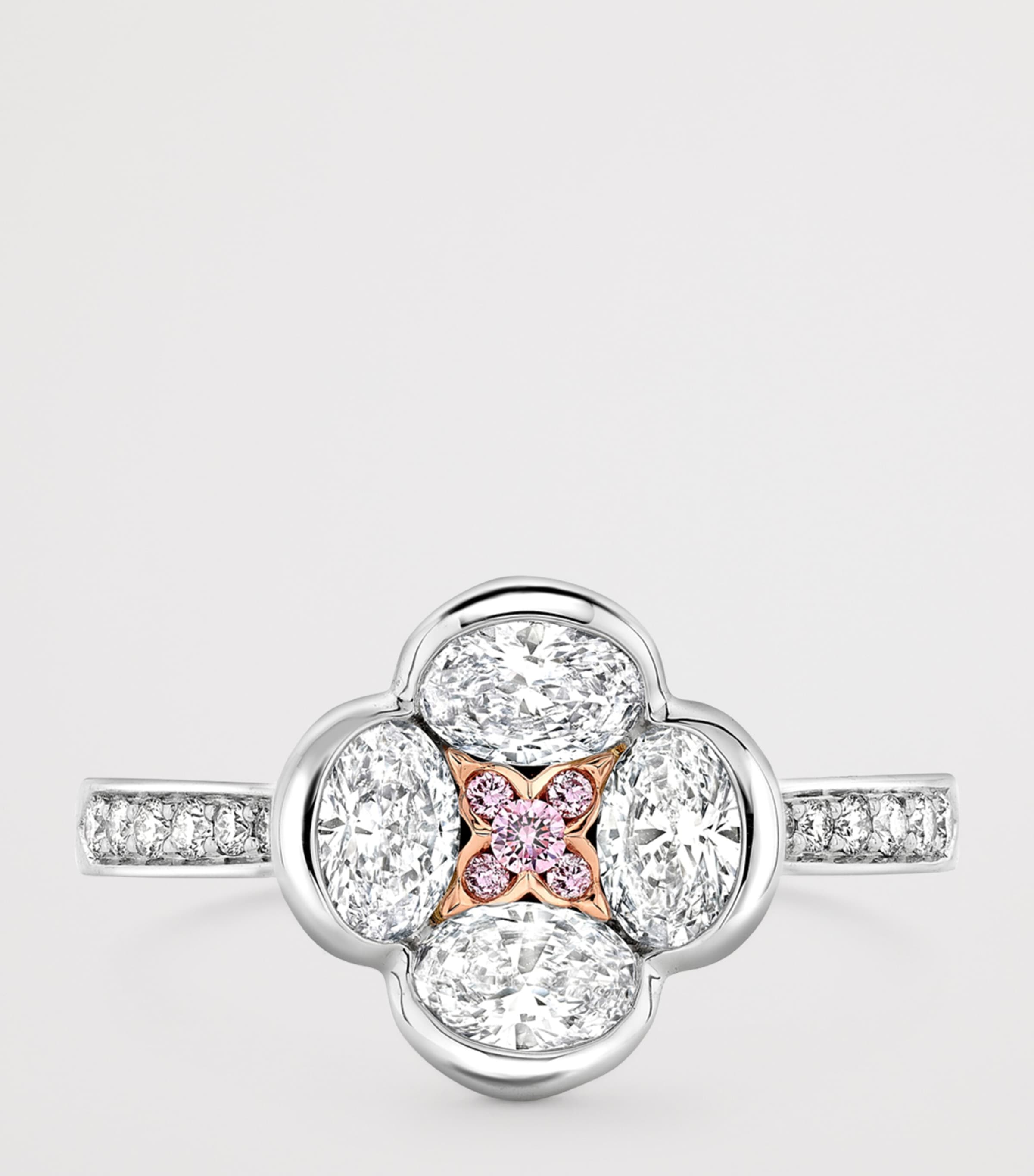 Boodles Platinum and Diamond Posie Ring Platinum Image 3