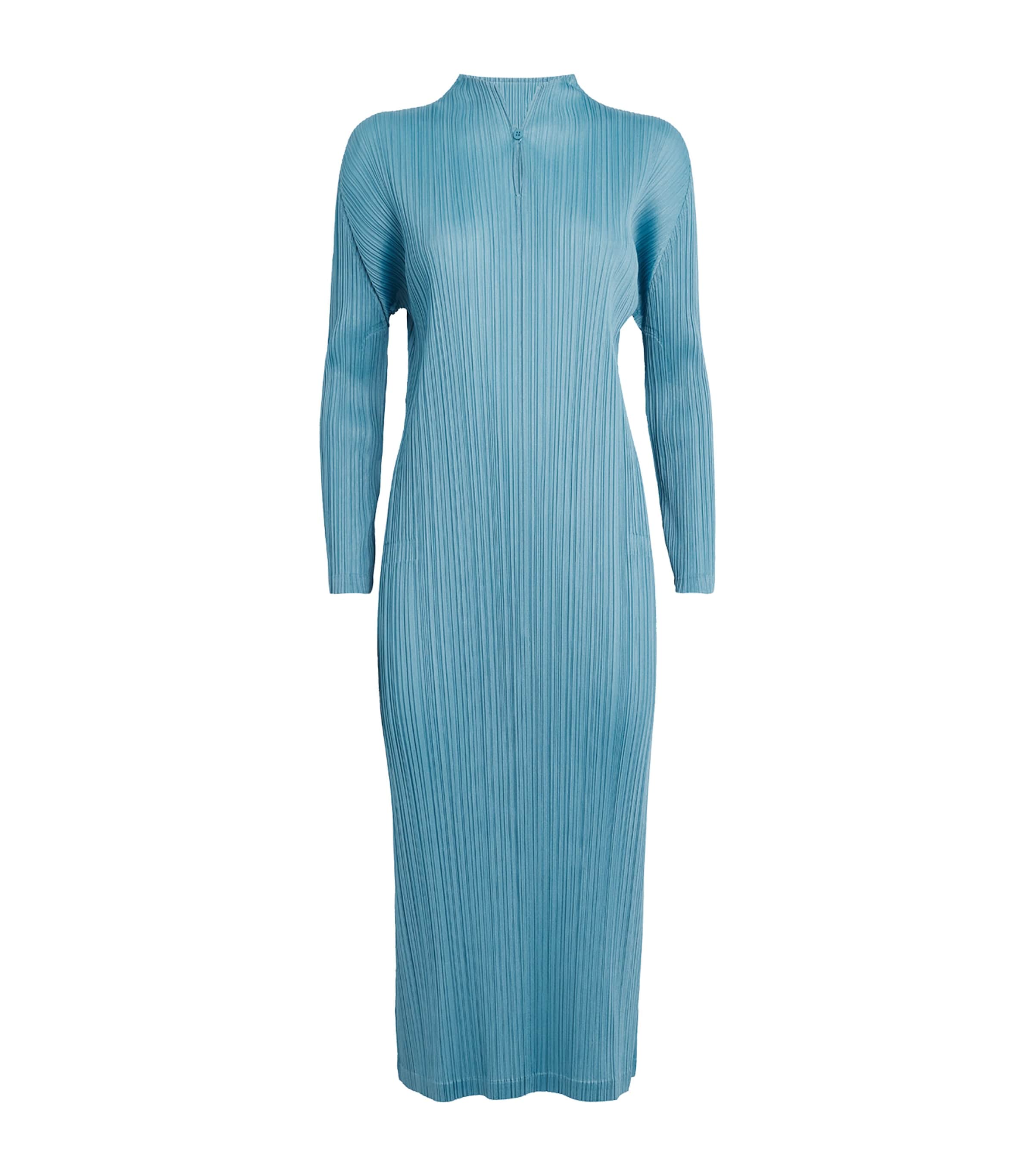 Shop Issey Miyake Monthly Colors January Midi Dress In Grey