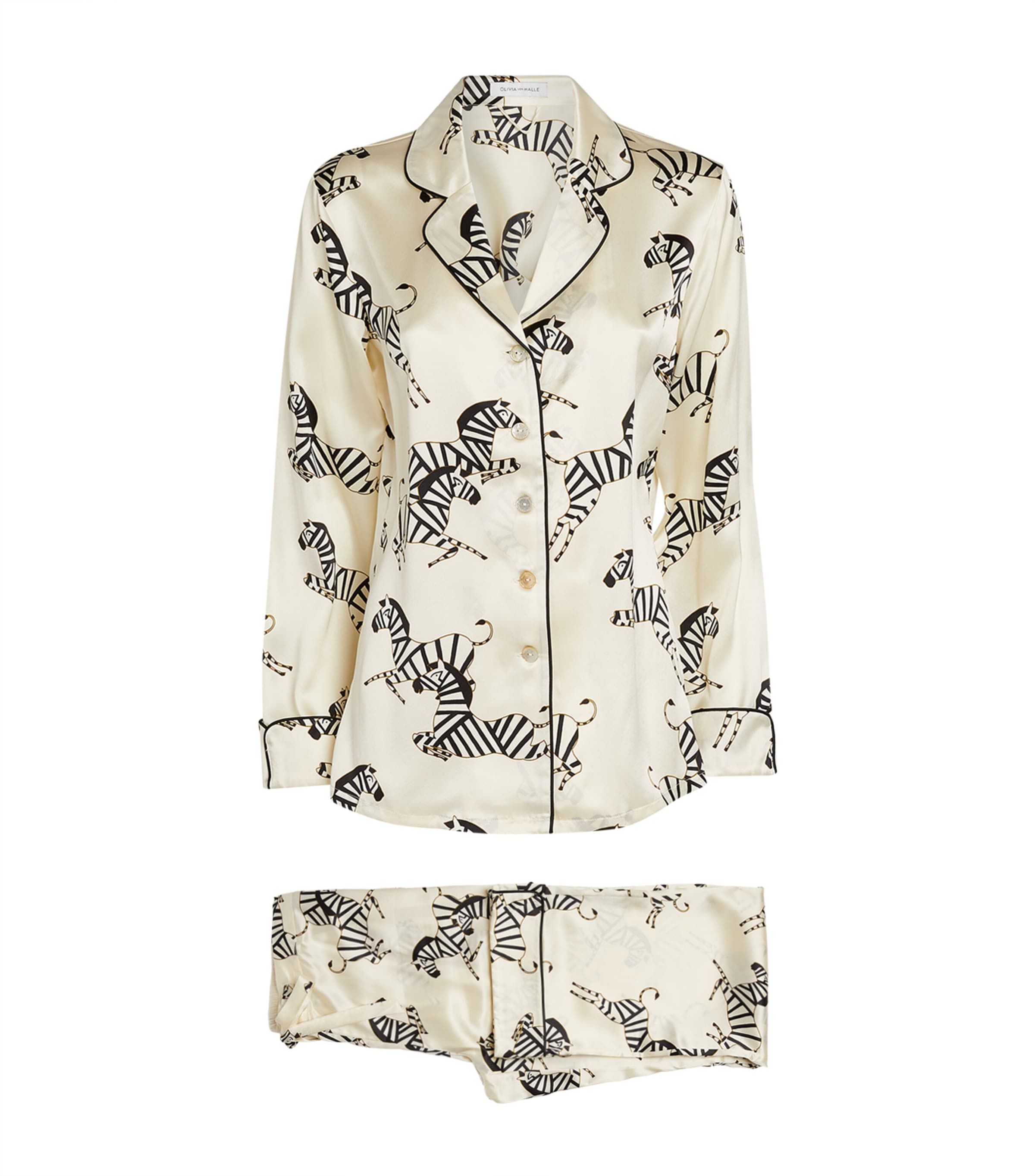 Olivia Von Halle Silk Zelda Lila Pyjama Set