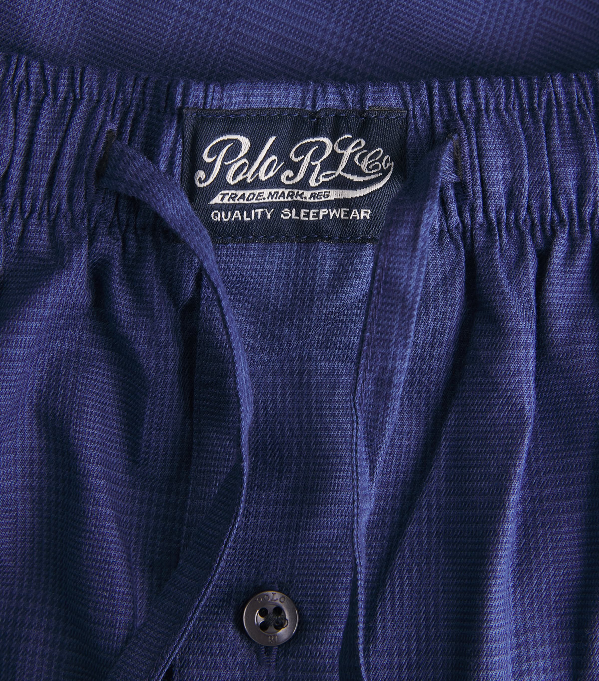 Cotton Check Pyjama Trousers OUTBACK GREEN STRIPE Image 6