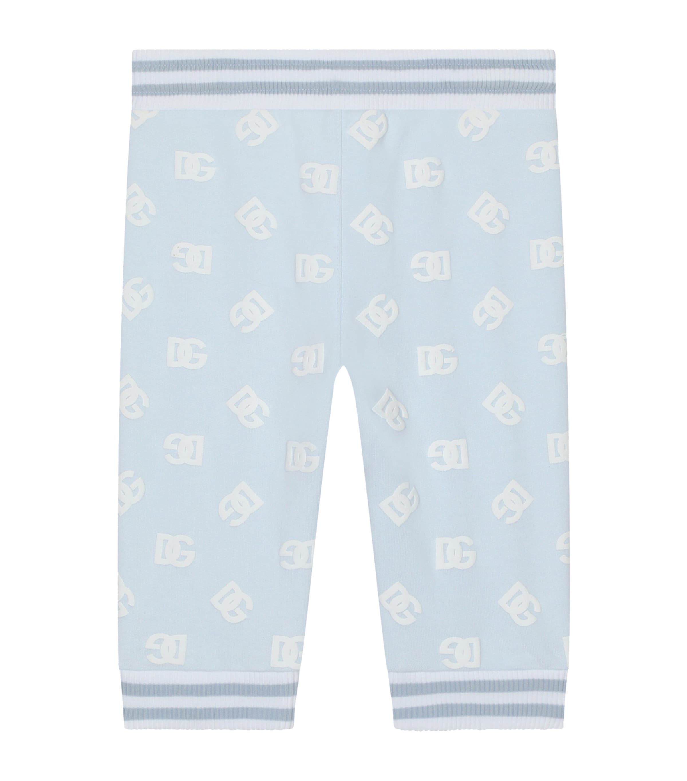 Dolce&Gabbana Kids Logo Print Sweatpants (3-30 Months) Dust Grey Image 2