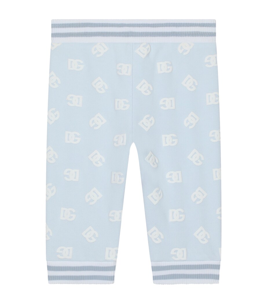 Dolce&Gabbana Kids Logo Print Sweatpants (3-30 Months) Dust Grey Image 2