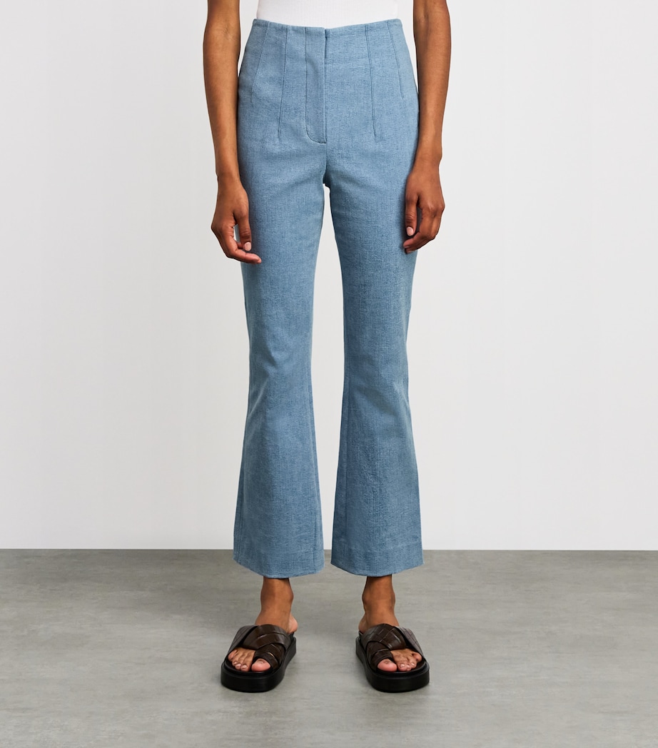 Flared Hawthorne Trousers B1120 BLUE MIRAGE Image 3