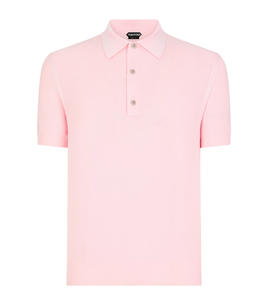 Silk-Cotton Polo Shirt PAV Image 1