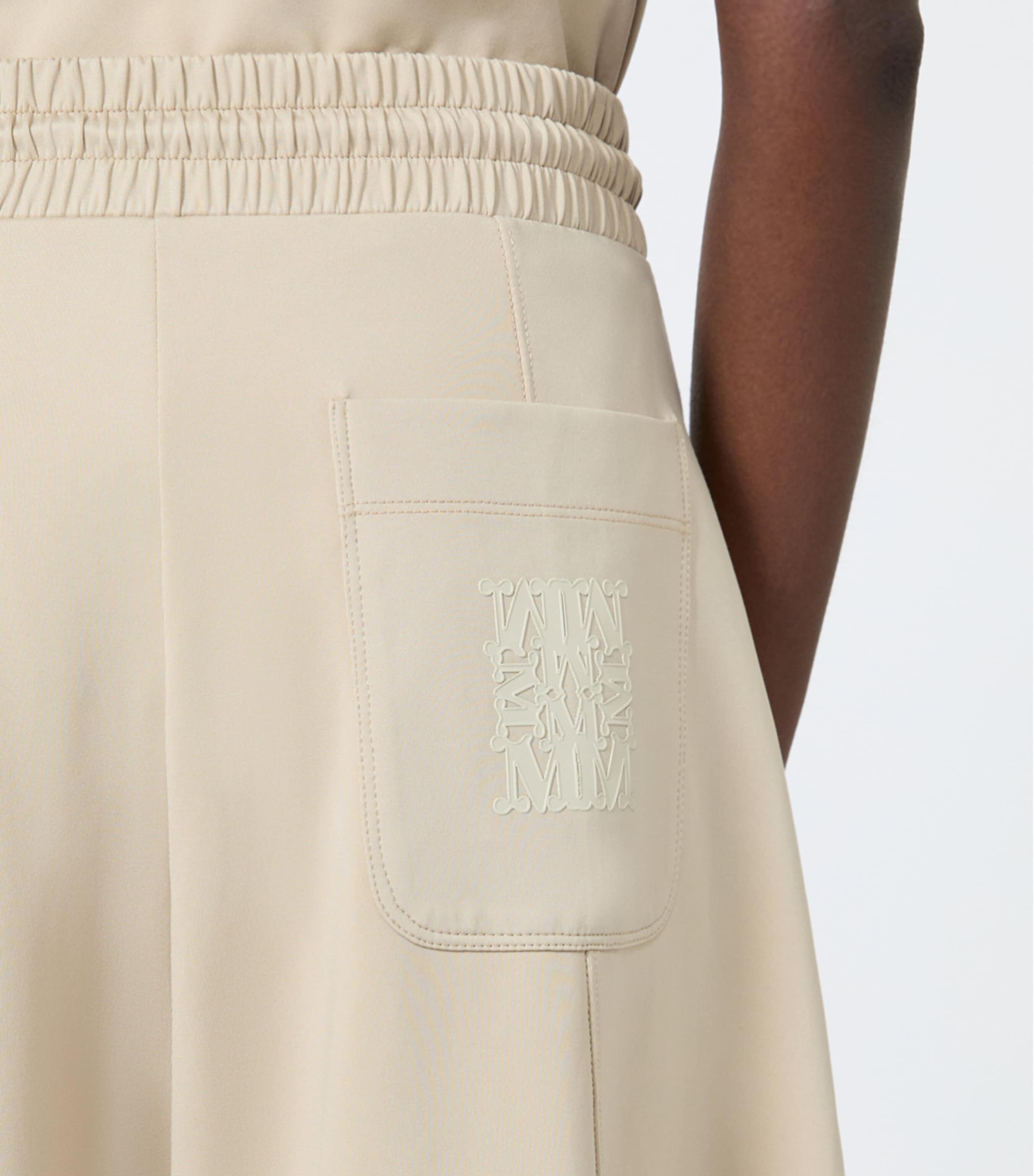 Max Mara Womens Jersey Drawstring Sweatpants Stone Image 5