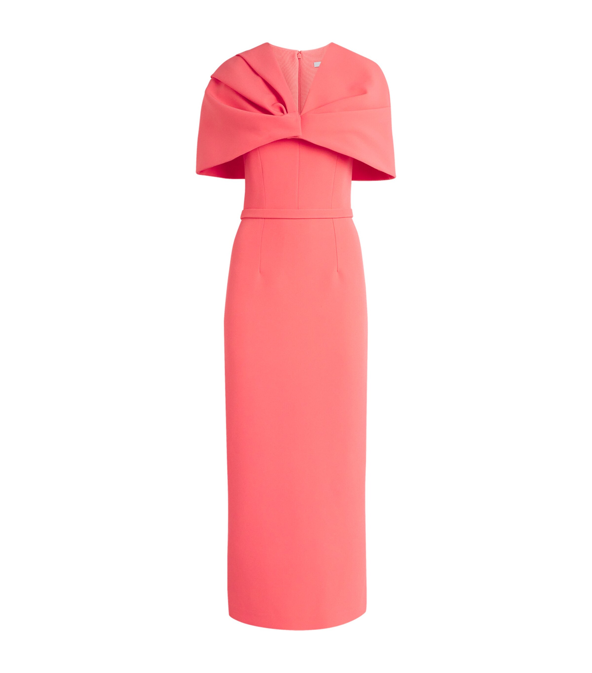 Safiyaa Womens Cape-Detail Shula Midi Dress Mosaico Image 1