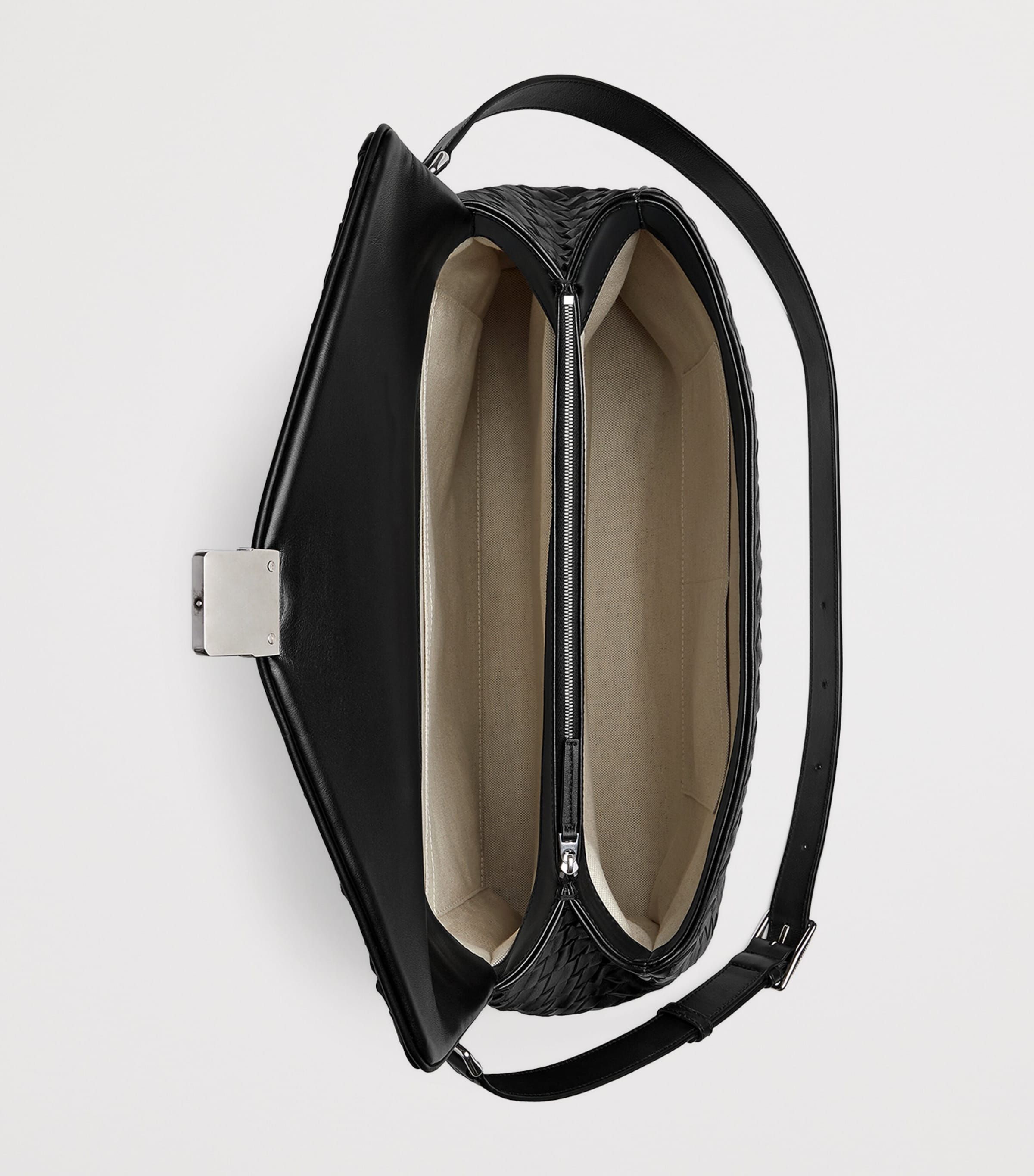 Leather Intrecciato Archivist Cross-Body Bag 1208 Image 6