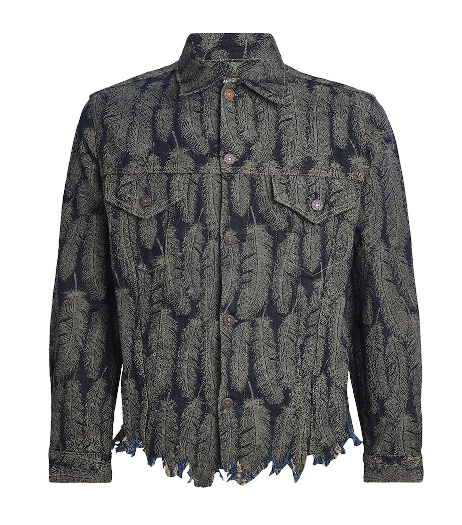 Kapital Mens Magpie Denim Jacket Dark Image 1
