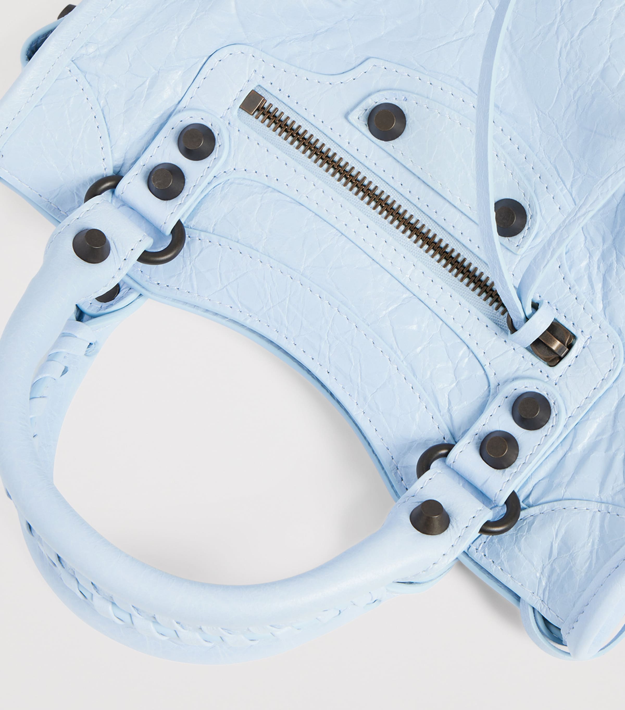 Balenciaga Blue Mini Leather Le City Top-Handle Bag | Harrods US