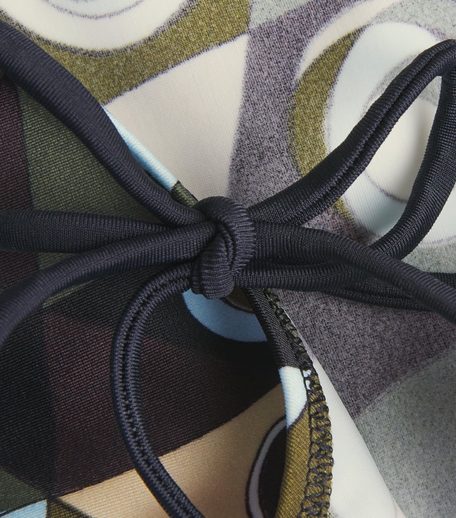 PUCCI Womens Occhi Bikini Bottoms Khaki Image 4