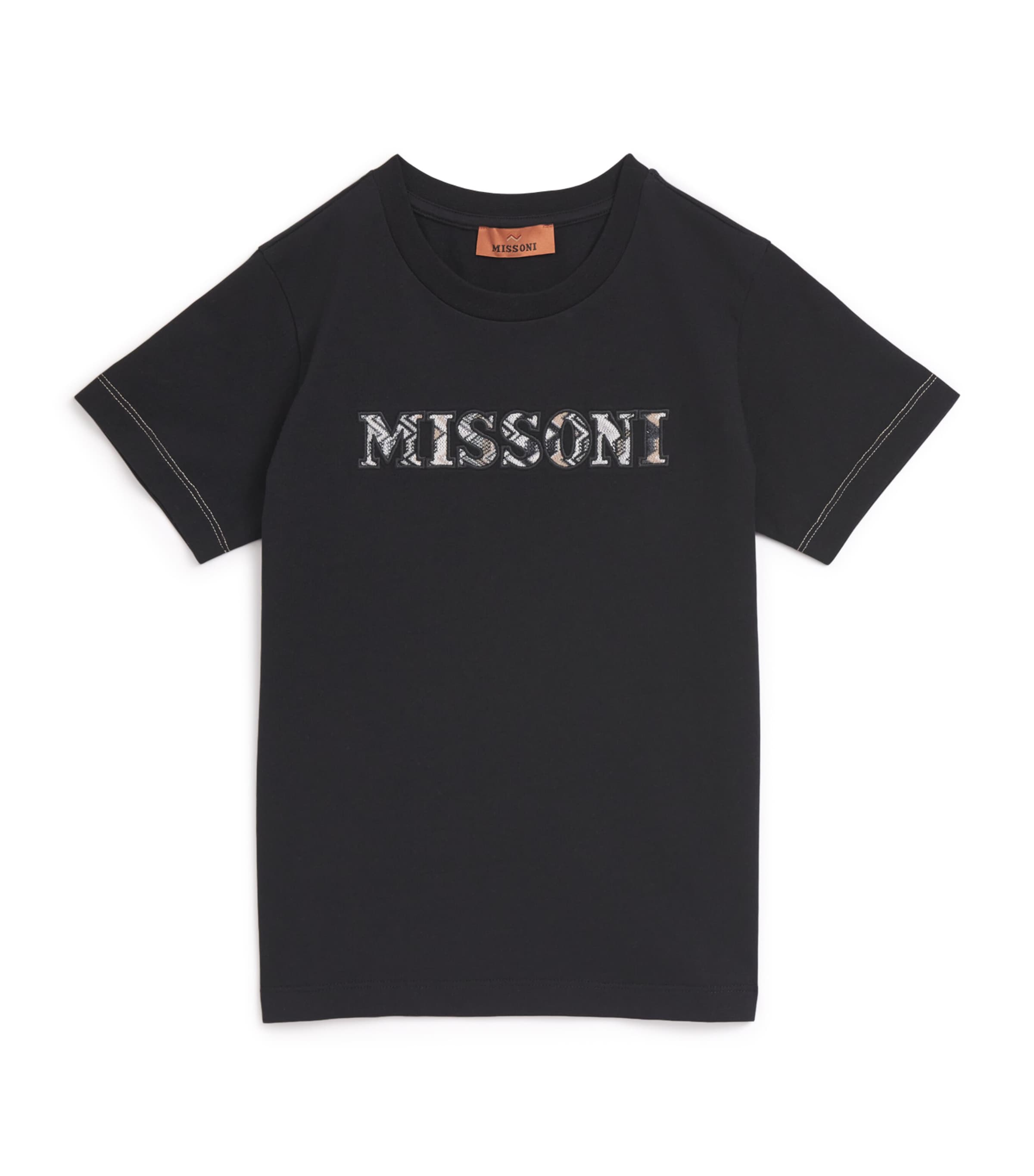 Missoni Kids Cotton Embroidered Logo T-Shirt (4-14 Years) Image 1