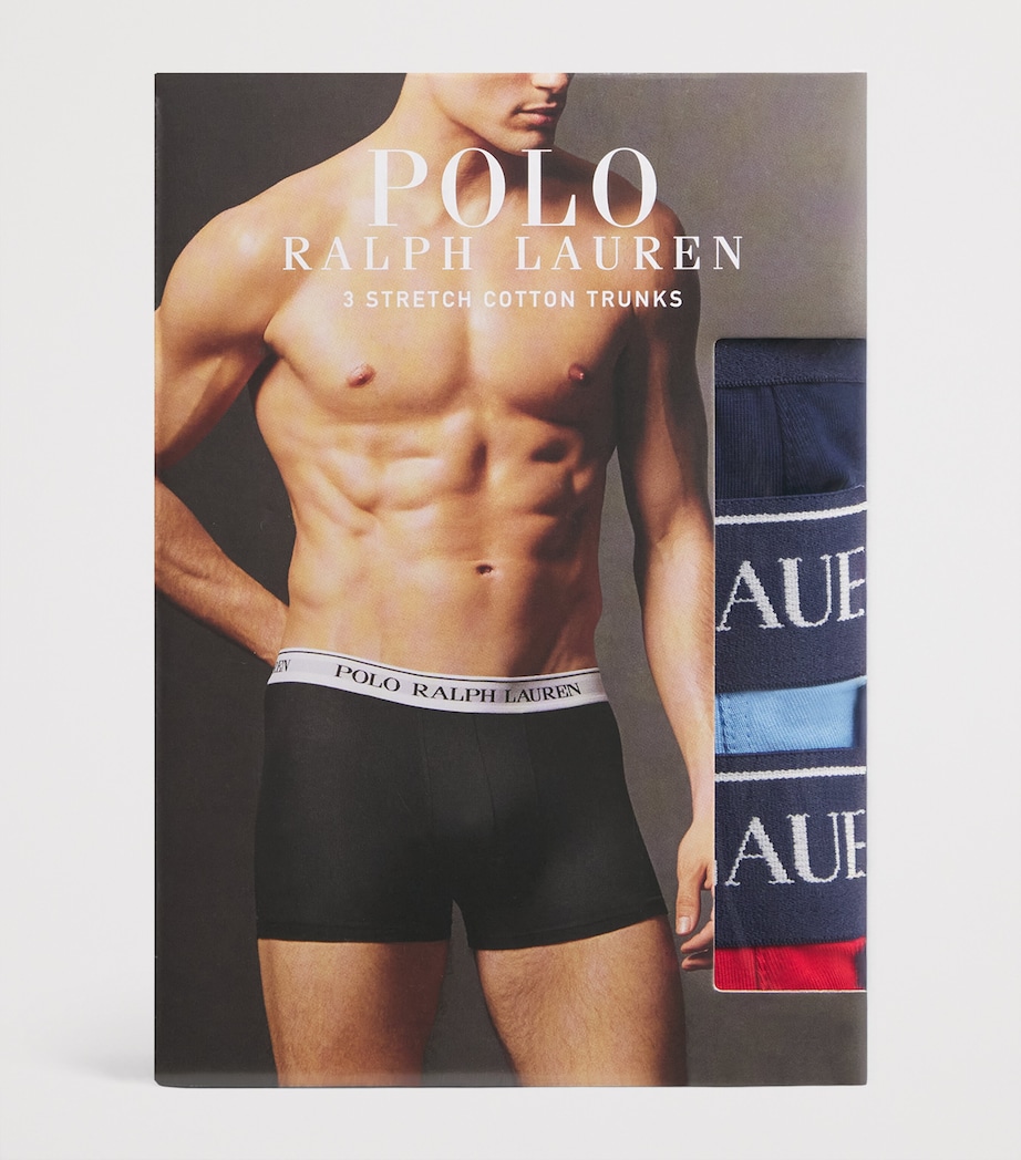 Polo Ralph Lauren Mens Logo Boxers (Pack of 3) Nvy Aop/brstl Blu/rl Image 4