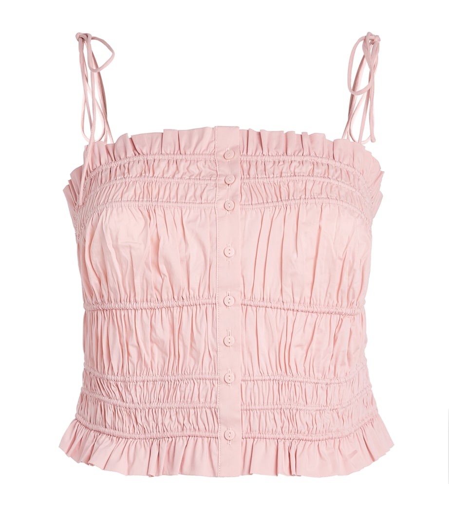 Skims Womens Cotton-Blend Poplin Apparel Cami Top Dusty Pink Image 1