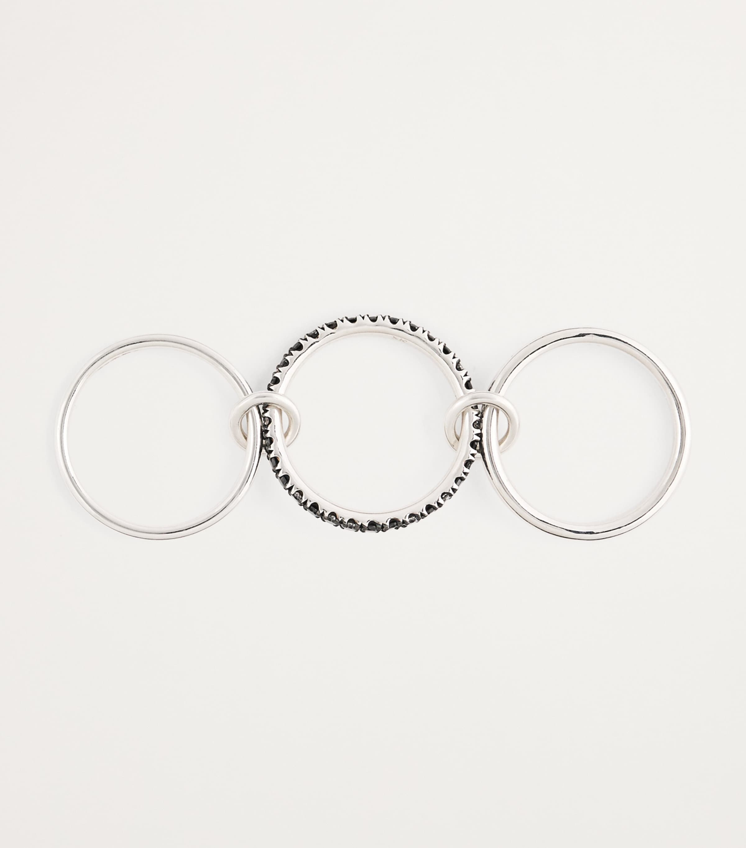 Sterling Silver and Diamond Ring STERLING SILVER Image 3