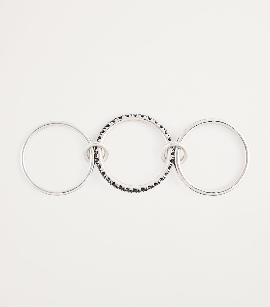 Sterling Silver and Diamond Ring STERLING SILVER Image 3