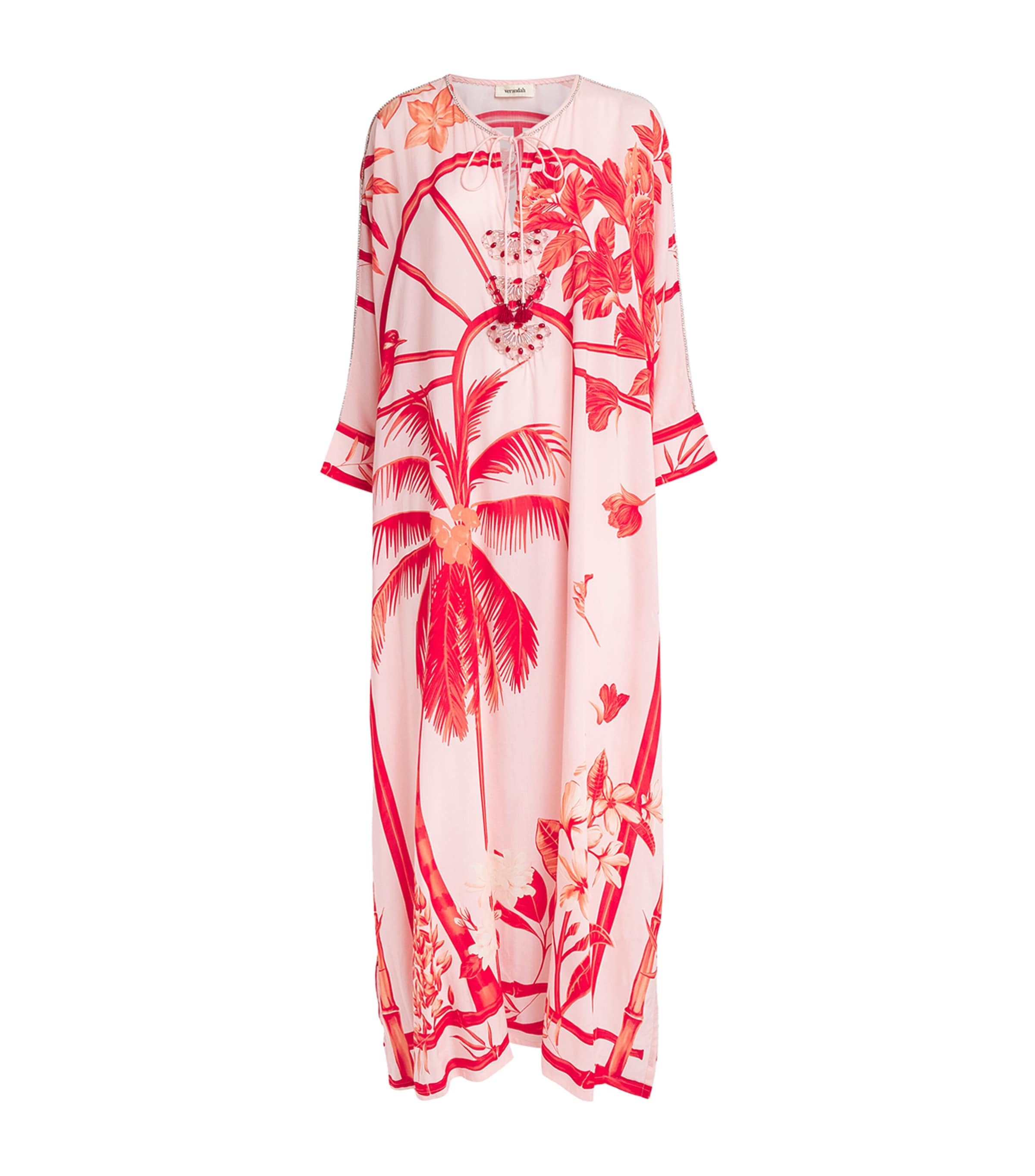 Studded Batwing Maxi Kaftan Dress BLUSH/COCONUT Image 1