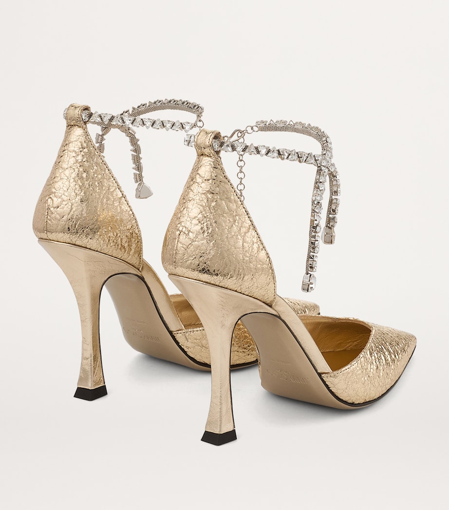 Stevie 100 Crinkled Pumps GOLD Image 4