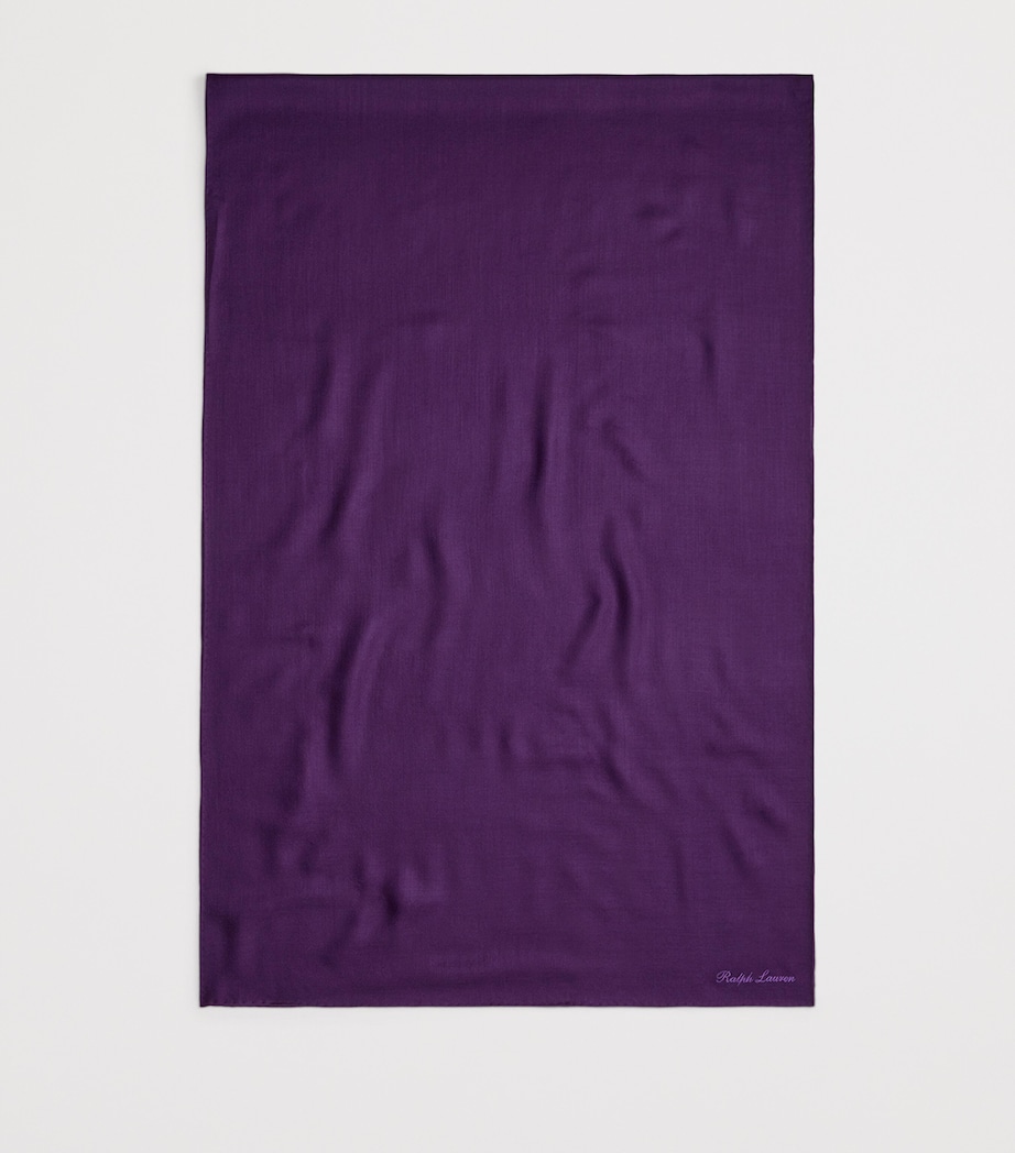 Cashmere Scarf AUBERGINE Image 2