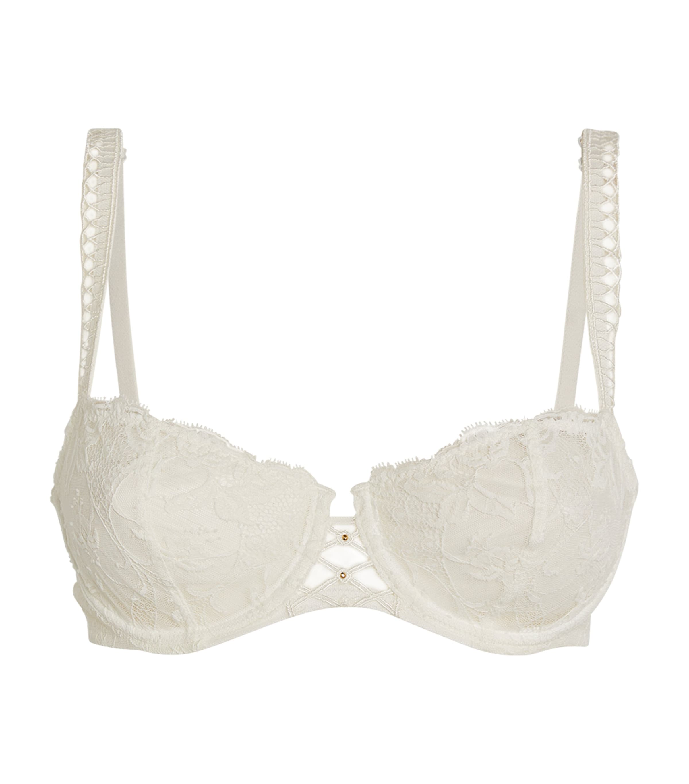 Aubade Kiss Of Love Half-cup Bra In White