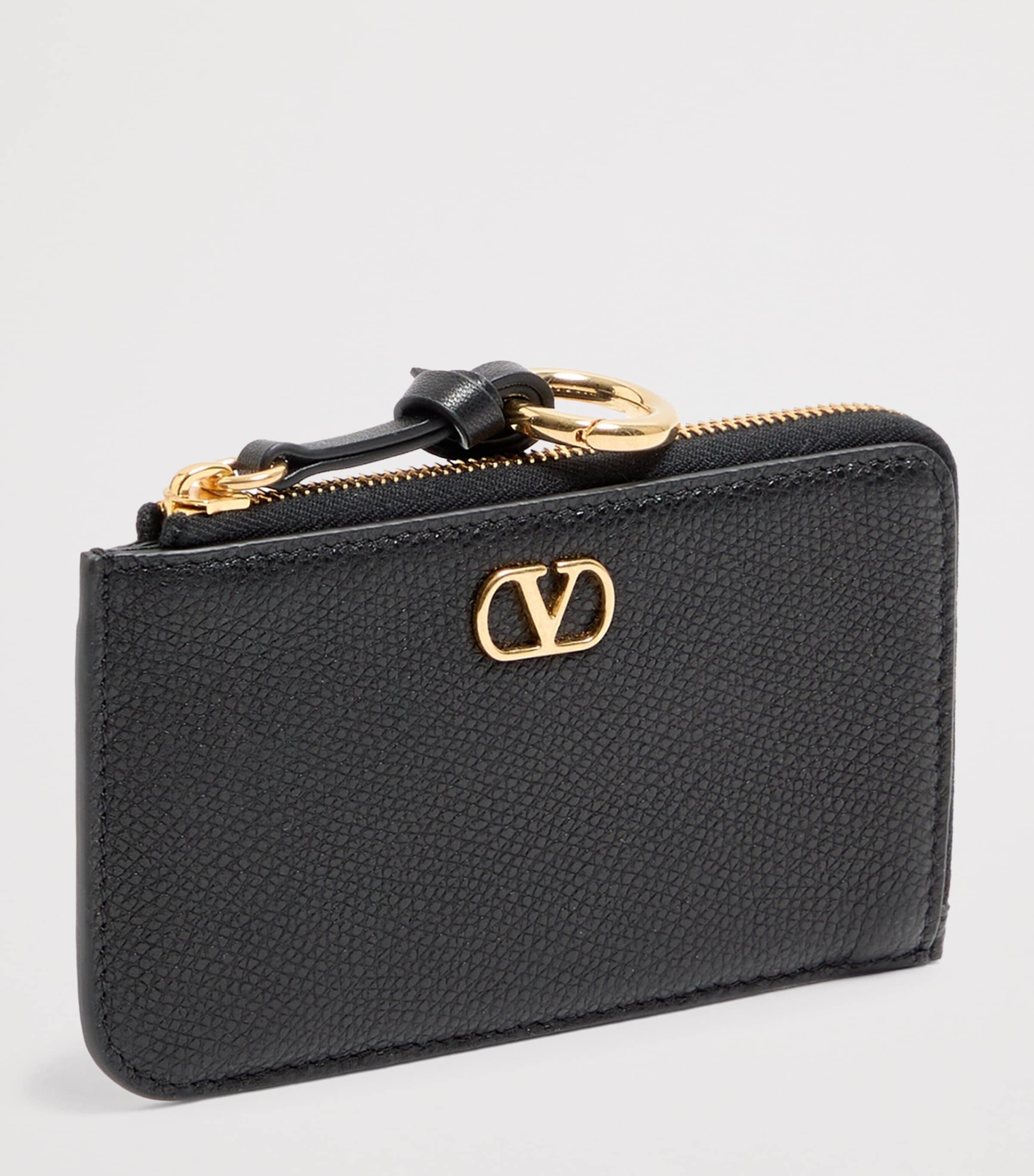 Valentino Garavani Leather VLogo Card Holder Image 2