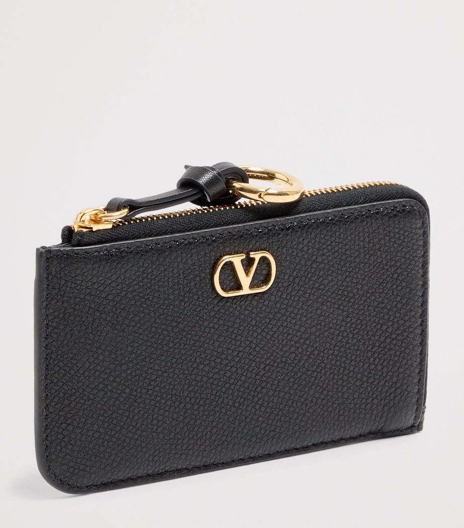 Valentino Garavani Leather VLogo Card Holder Image 2
