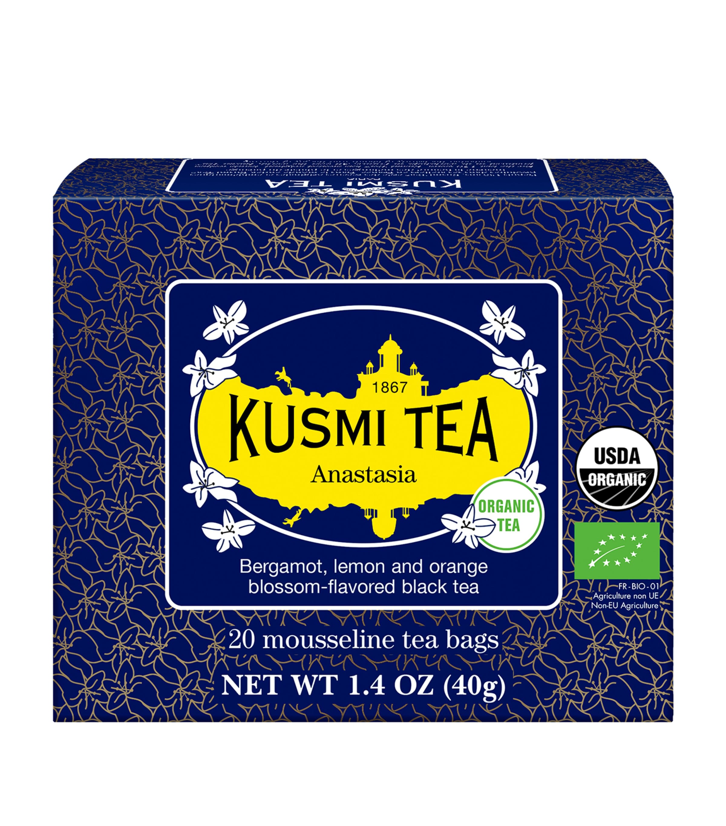 Kusmi Organic Anastasia Tea (20 Tea Bags) | Tea | Food | Free From | Designers | Kusmi | Tea Bags