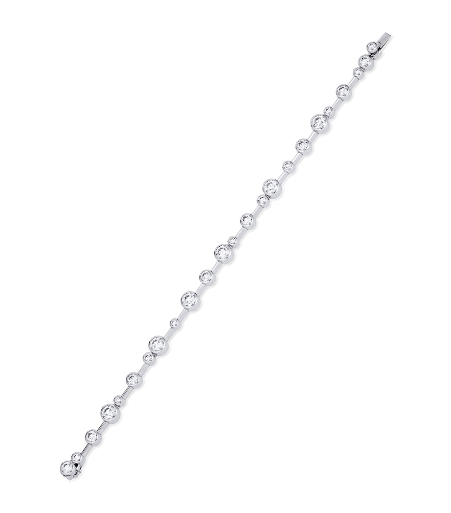 Boodles Platinum and Diamond Raindance Bracelet Platinum Image 1