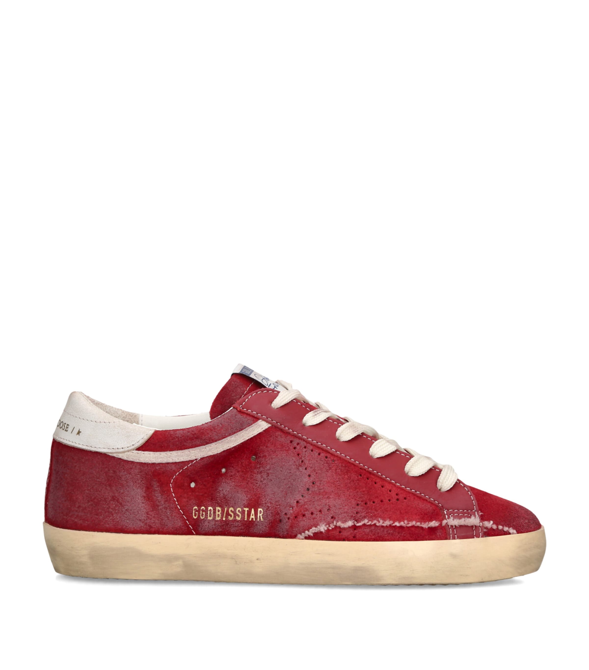 Golden Goose Suede Superstar Sneakers Red/other Image 1