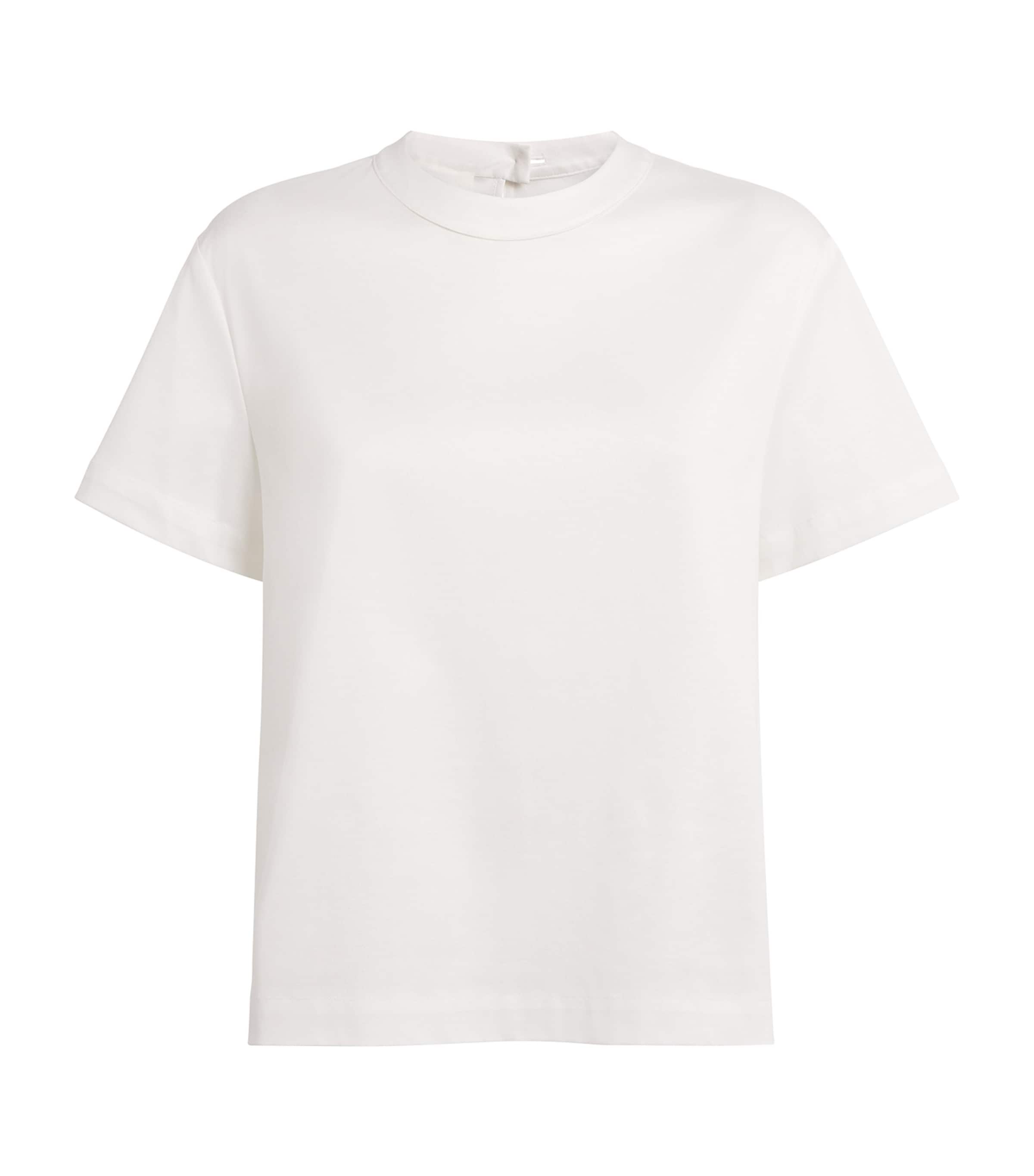 NOMADISSEM Womens Cotton Dente Blanche T-Shirt White Image 1