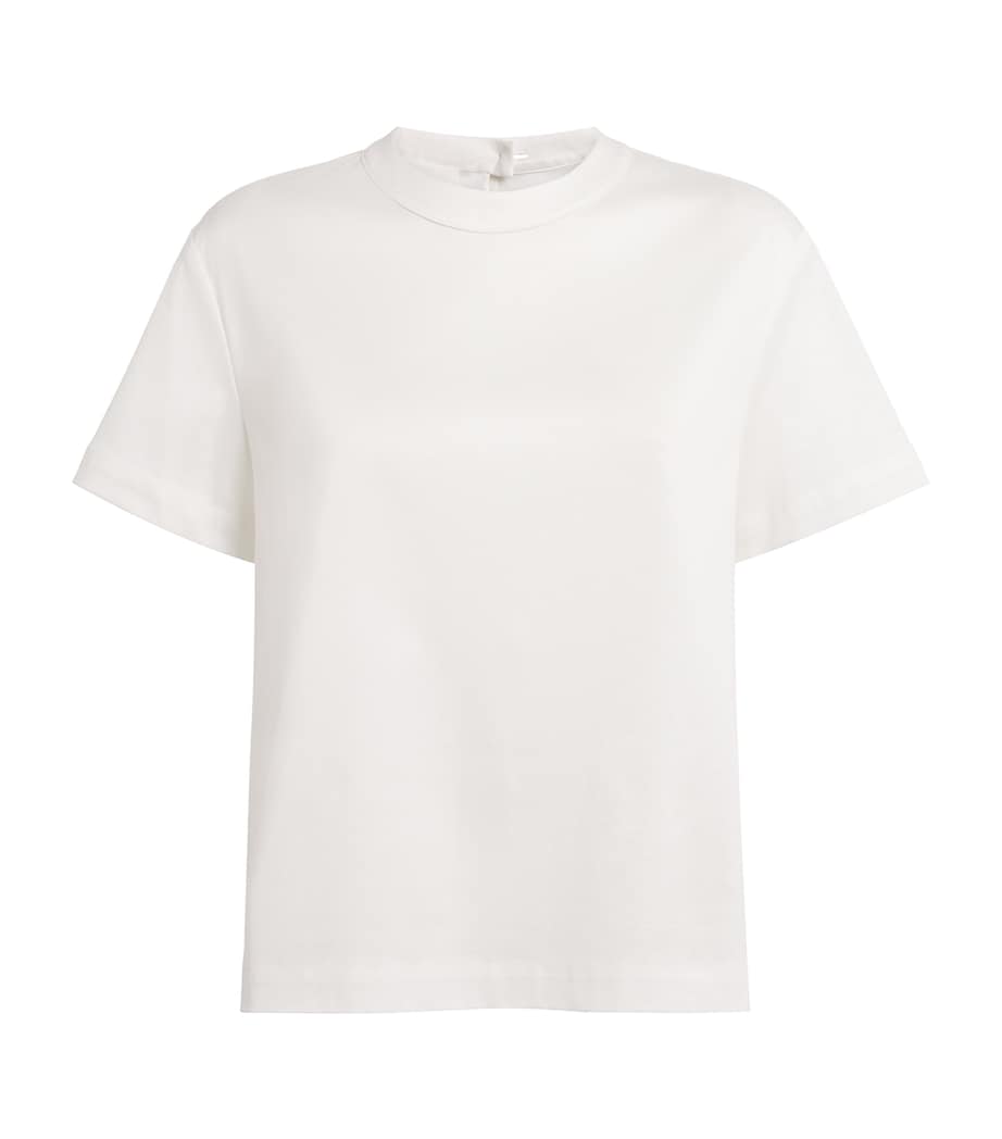 NOMADISSEM Womens Cotton Dente Blanche T-Shirt White Image 1