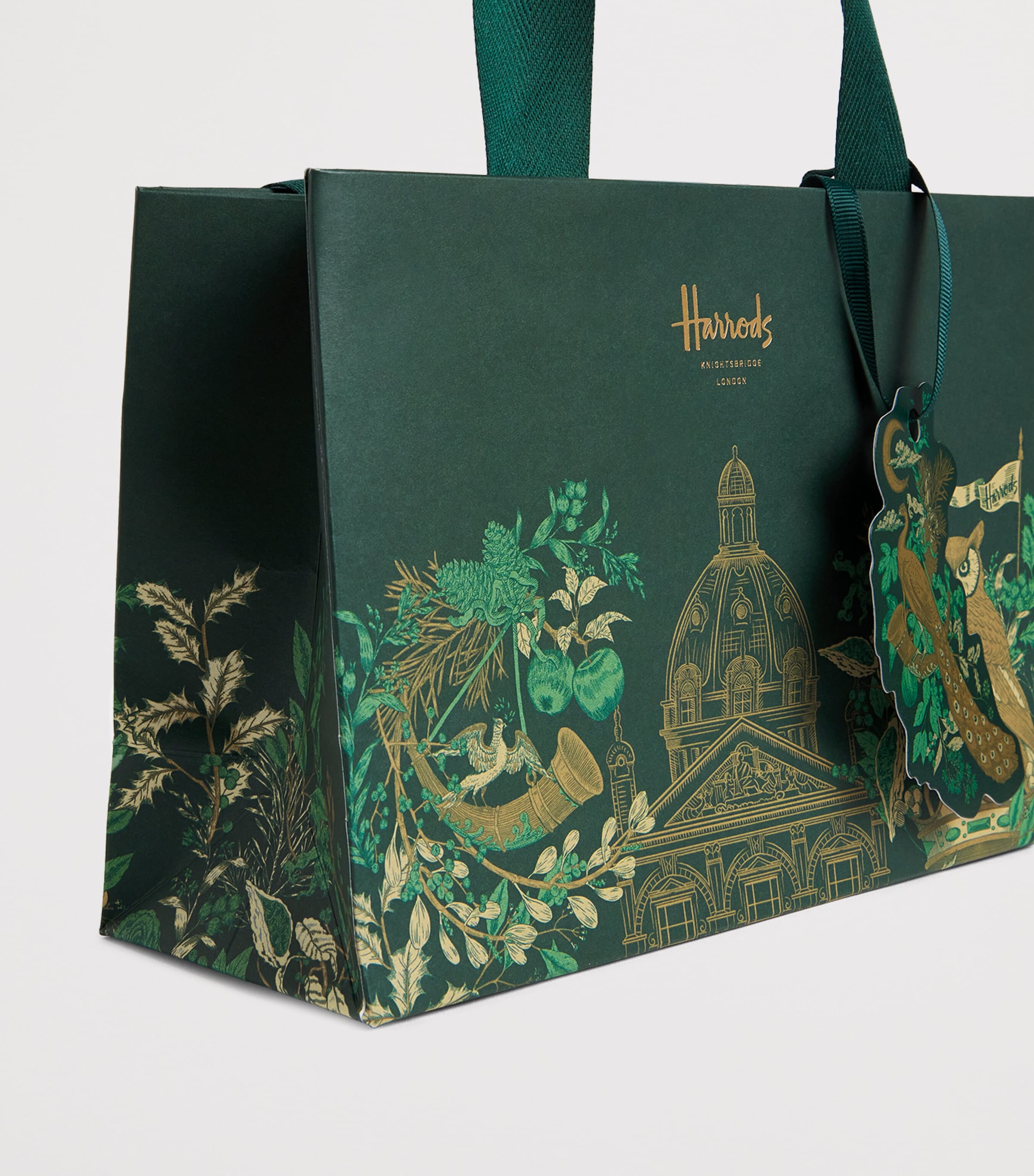 Harrods Set of Small Logo Gift Bags (15cm x 21cm) Harrods UK