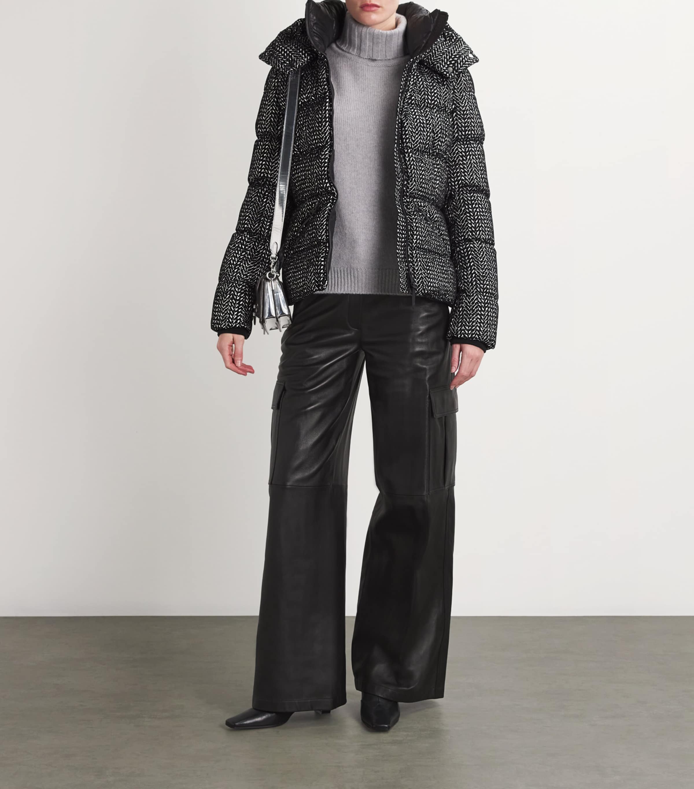 Down Madalyn-FLP Jacket BLACK-WHITE C0921 Image 2