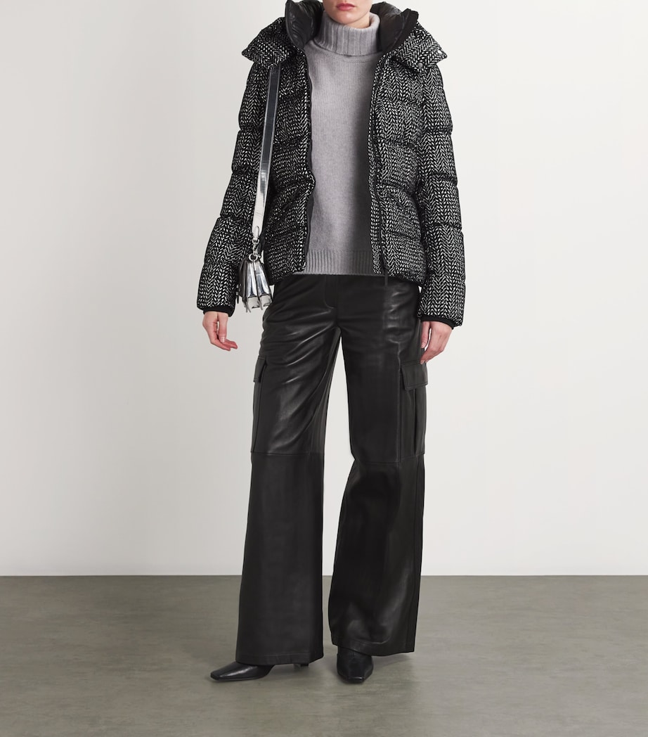 Down Madalyn-FLP Jacket BLACK-WHITE C0921 Image 2