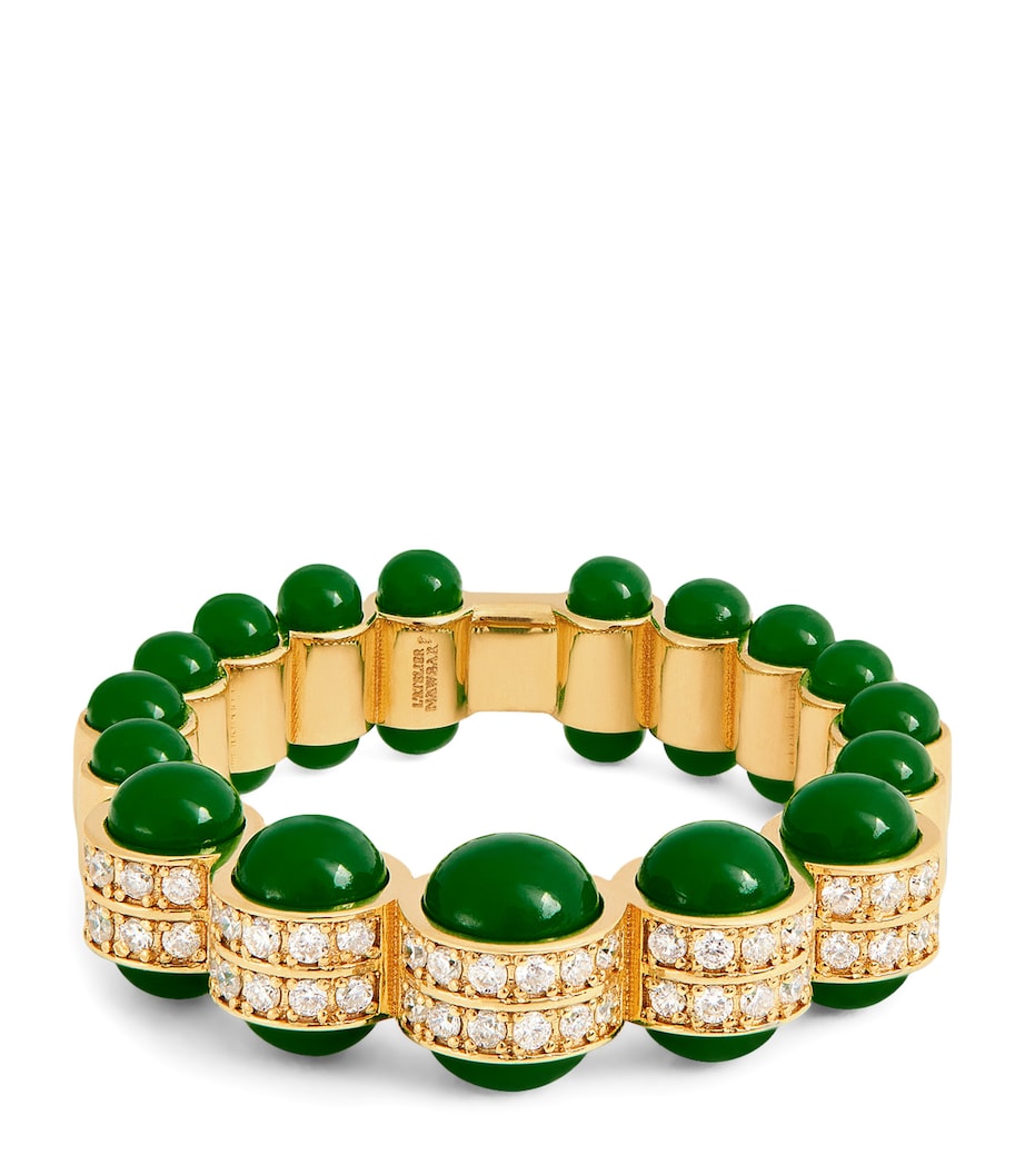 Yellow Gold, Diamond and Enamel The Chlorine Ring YELLOW GOLD Image 1