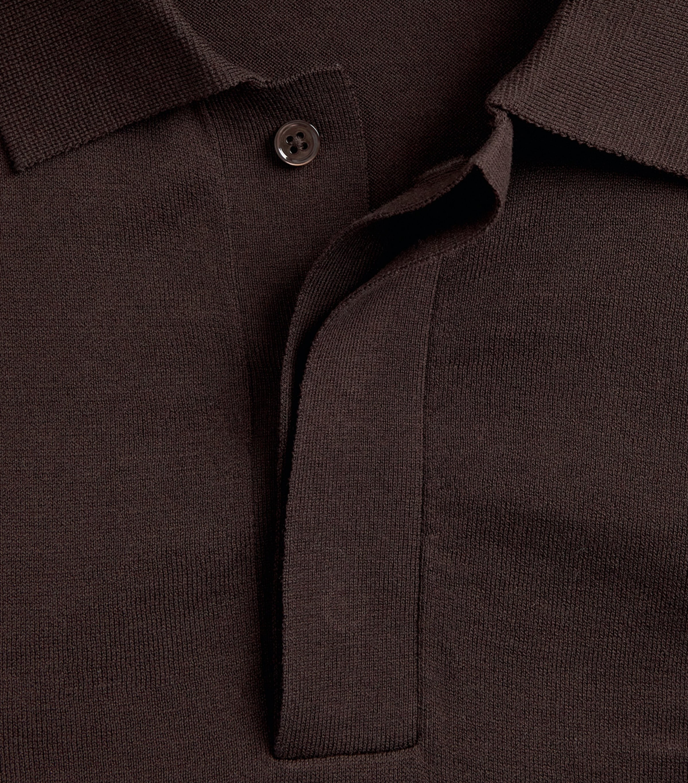 NN.07 Mens Organic Cotton-Silk Polo Sweater Dusky Port Image 6