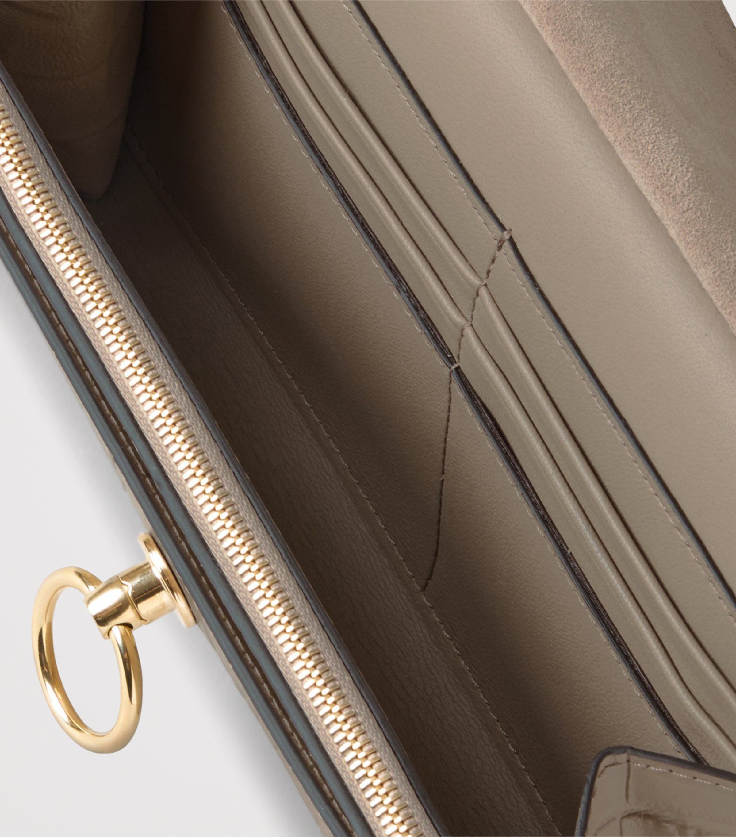 Small Leather Amberly Clutch Bag CASHMERE TAUPE Image 5