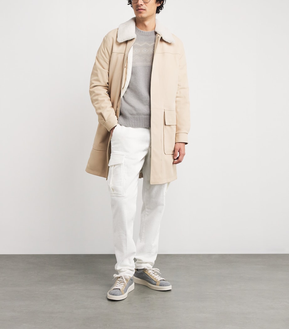 Cashmere-Blend Jacquard Sweater ARGILLA, SABBIA E BI Image 2