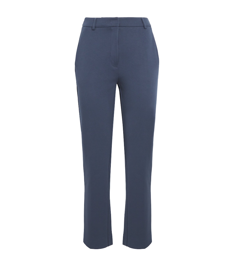 Jersey Straight Tailored Trousers - Image 1