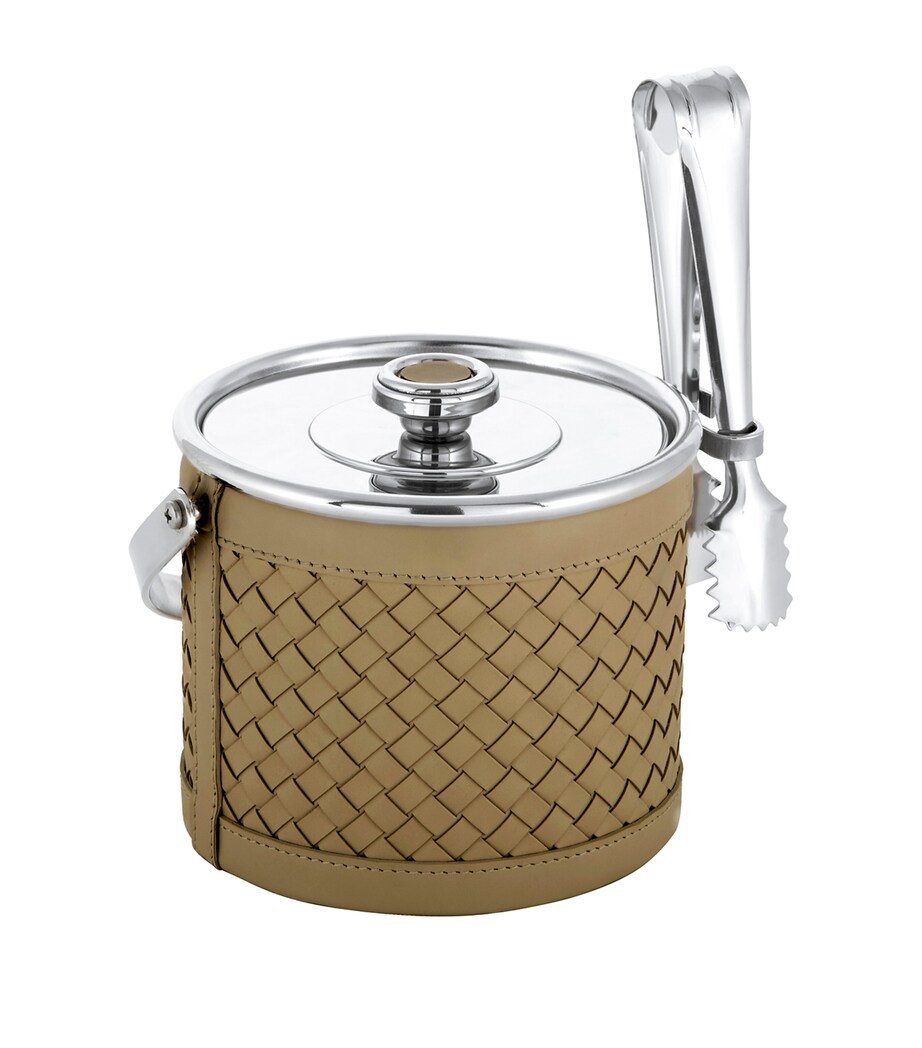Riviere Leather Menfi Ice Bucket Taupe Image 1